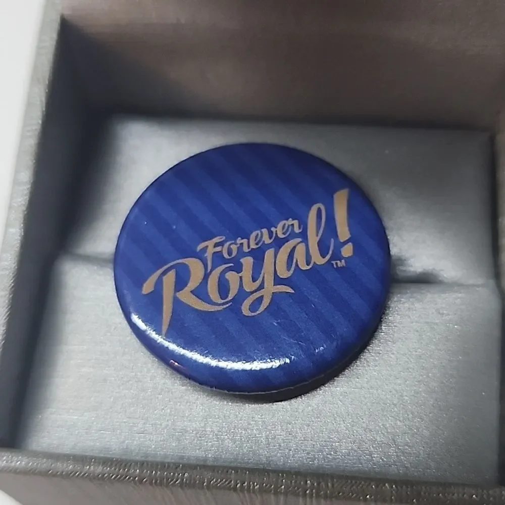 Forever Royal Kansas City Royals Button Pin Brooch